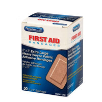 First Aid Only 2" x 3" Heavy Woven Fabric Bandages, 50 Per Box(Pack of 50)