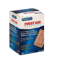 First Aid Only 2" x 3" Heavy Woven Fabric Bandages, 50 Per Box(Pack of 50)