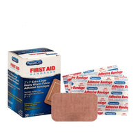 First Aid Only 2" x 3" Heavy Woven Fabric Bandages, 50 Per Box(Pack of 50)