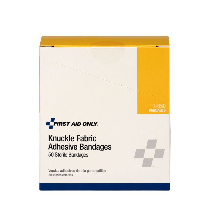 First Aid Only Heavy-Weight Woven Fabric Knuckle Bandages | 50 Per Box