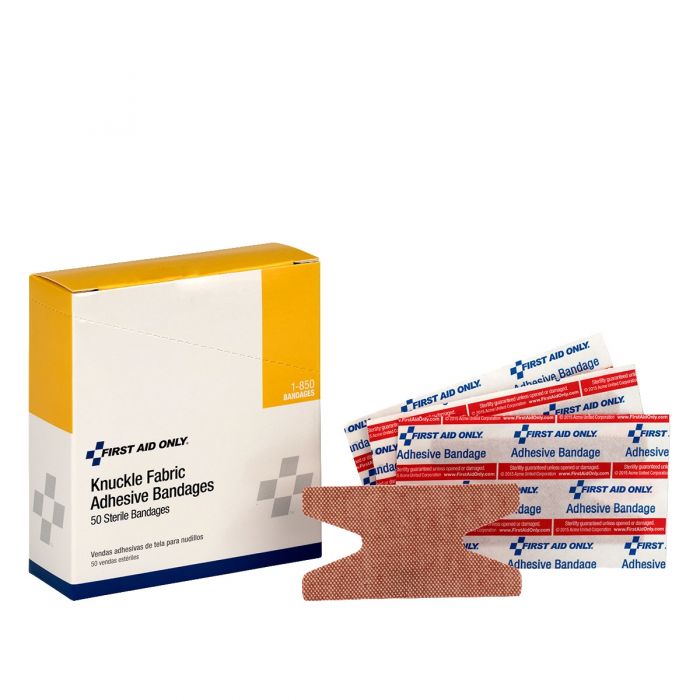 First Aid Only Heavy-Weight Woven Fabric Knuckle Bandages | 50 Per Box