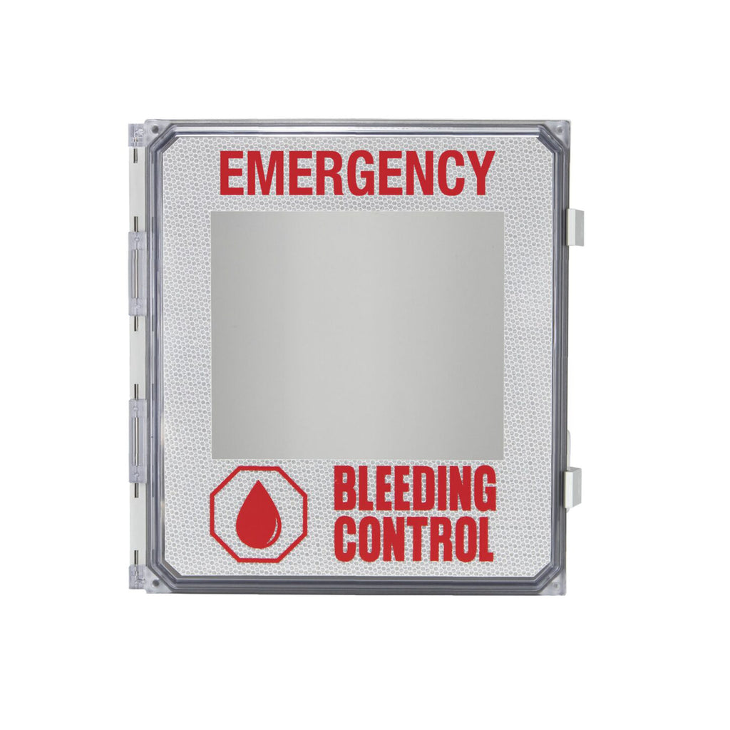 Cubix Safety Non-Alarmed Outdoor Bleeding Control Cabinet for Public Access Trauma Kits