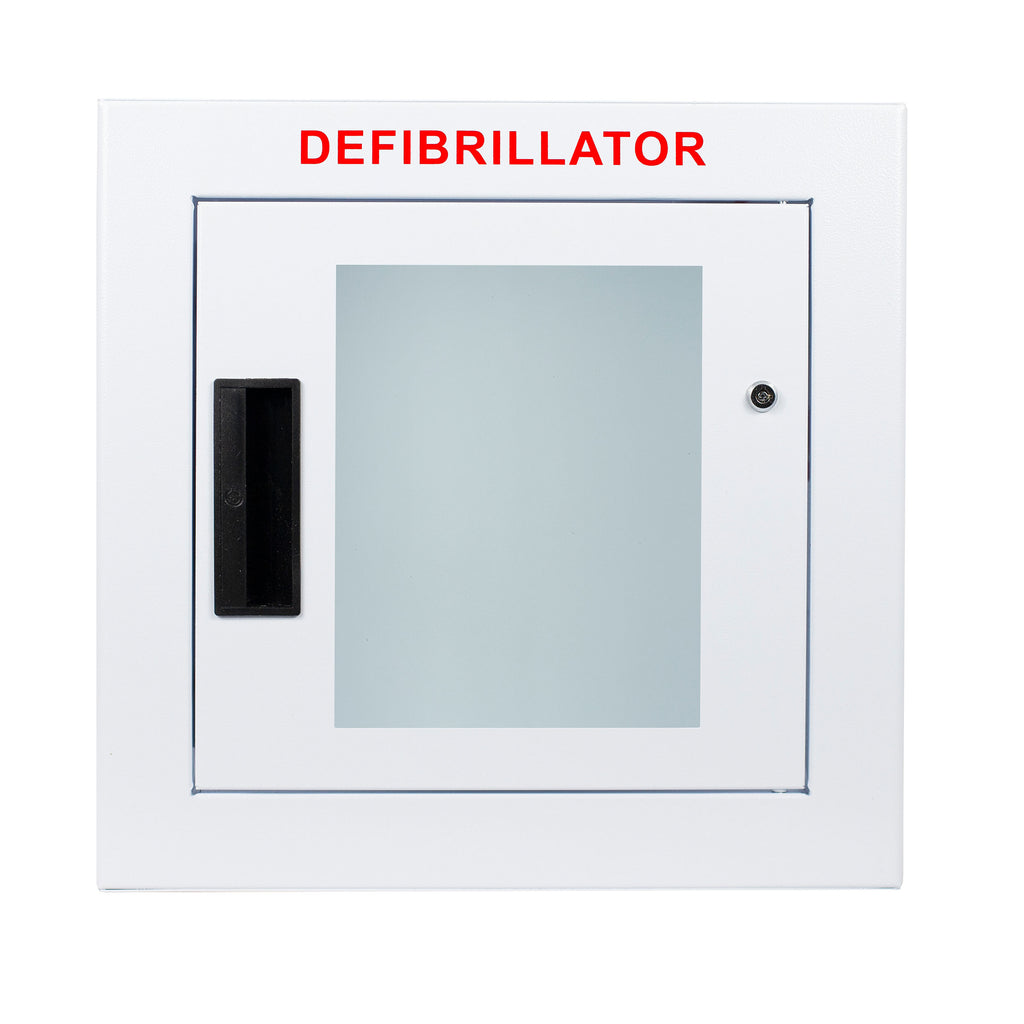 Cubix Safety Semi-Recessed Compact AED Cabinet | Space-Saving Alarmed Storage