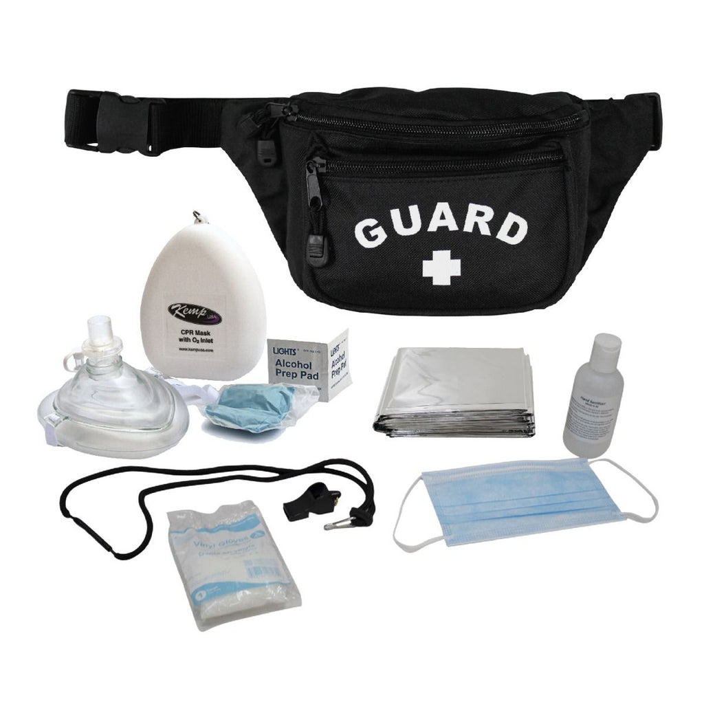Kemp USA Hip Pack with GUARD Logo and PPE Supply Pack