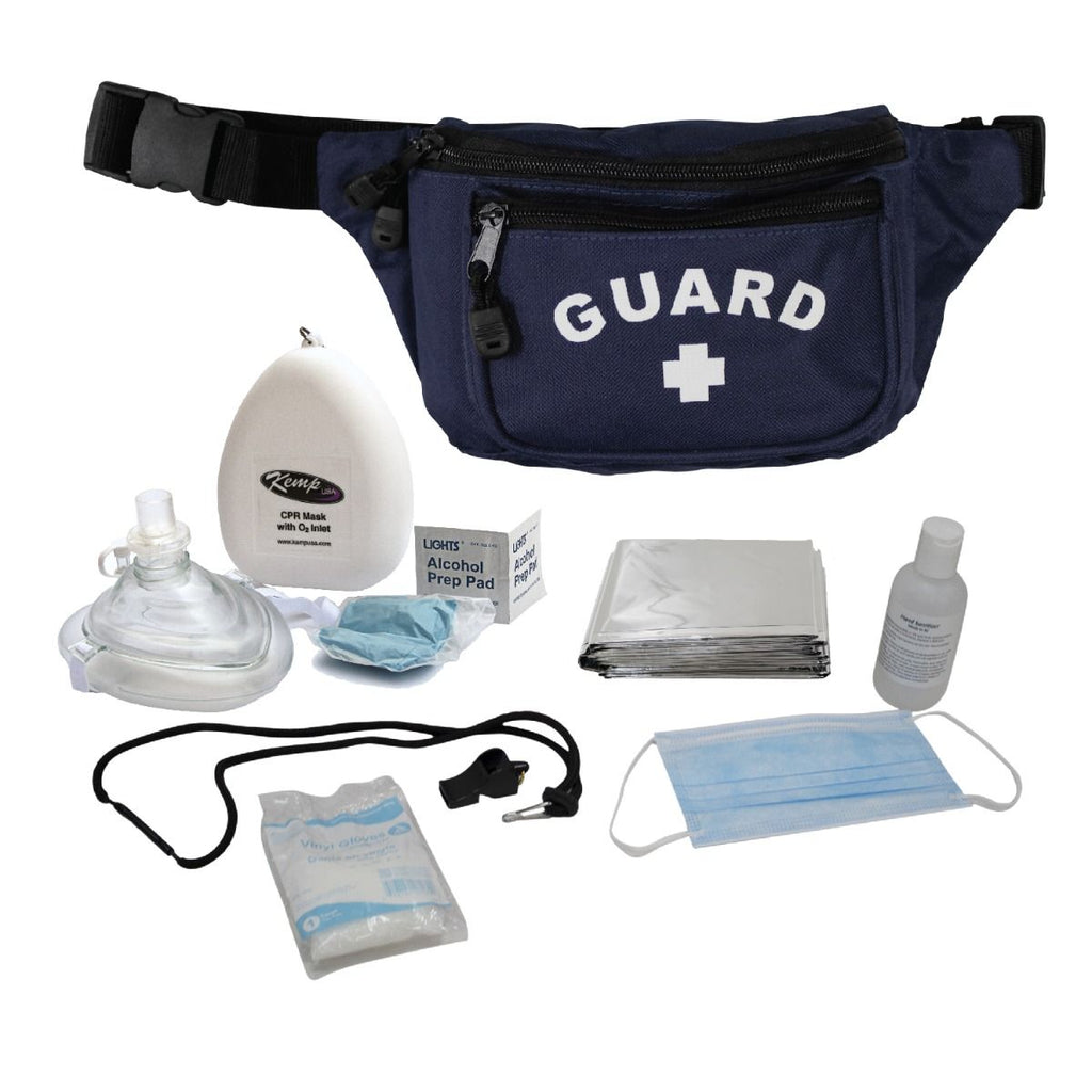 Kemp USA Hip Pack with GUARD Logo and PPE Supply Pack