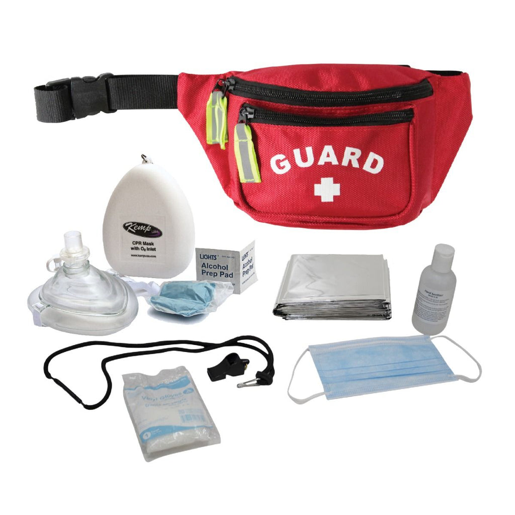 Kemp USA Hip Pack with GUARD Logo and PPE Supply Pack