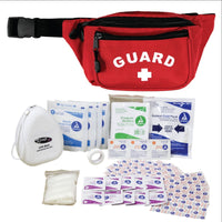 Kemp USA Hip Pack with GUARD Logo and First Aid Supply Pack (S1)