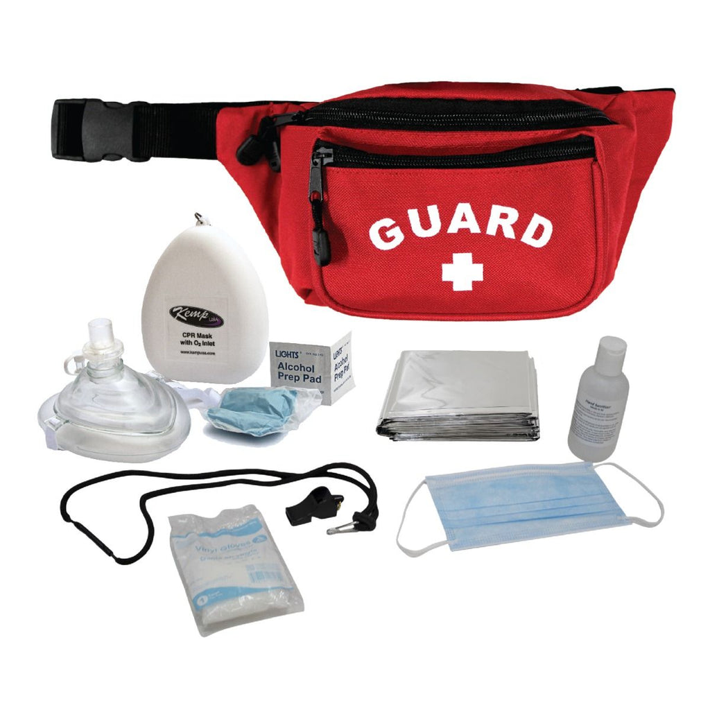 Kemp USA Hip Pack with GUARD Logo and PPE Supply Pack