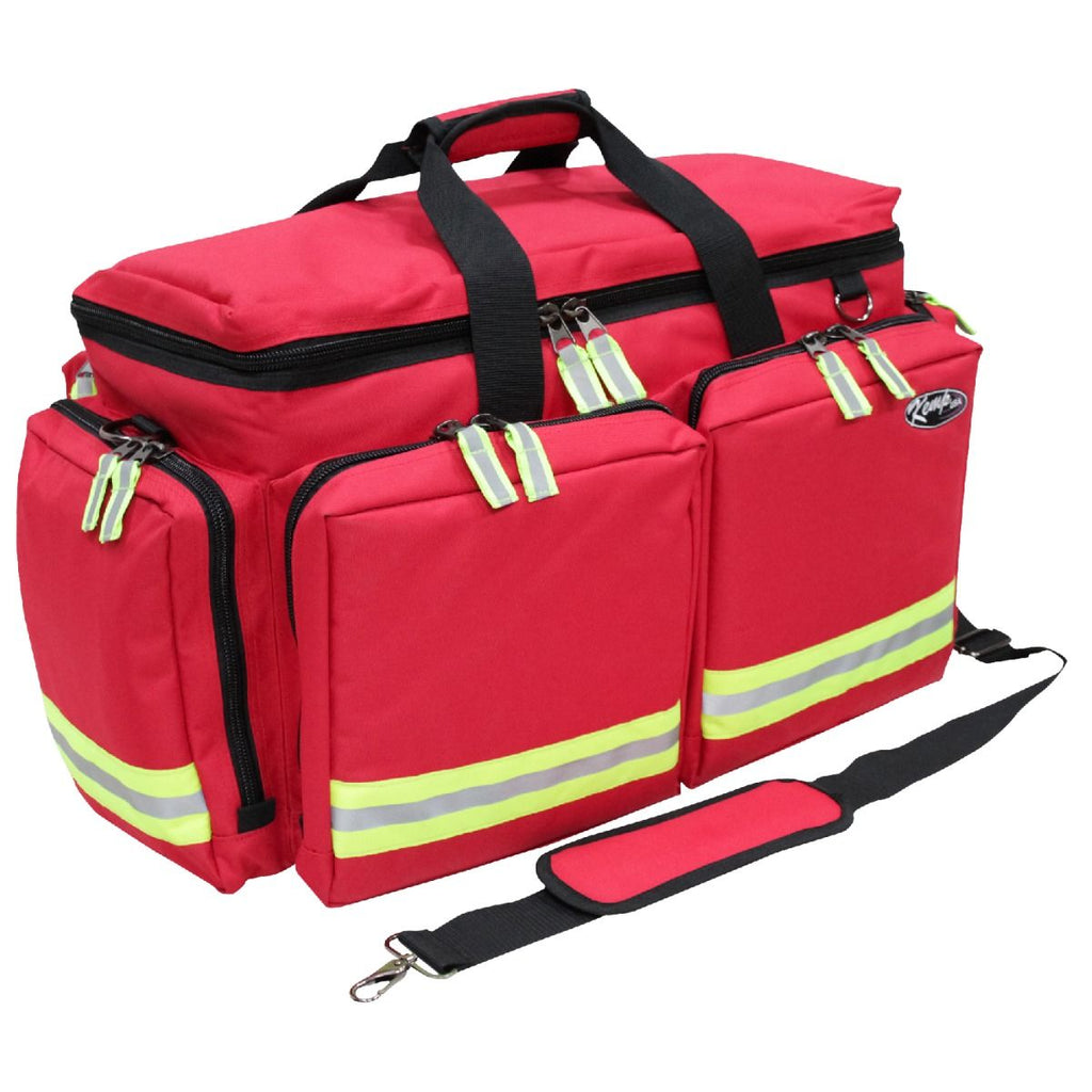 Kemp USA Ultra EMS Bag - Professional First Responder Medical Kit, Red