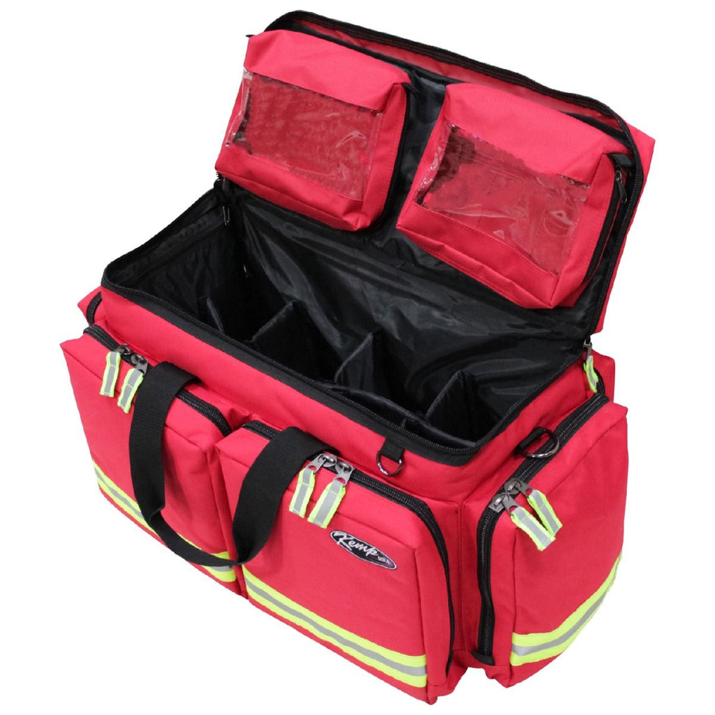 Kemp USA Ultra EMS Bag - Professional First Responder Medical Kit, Red