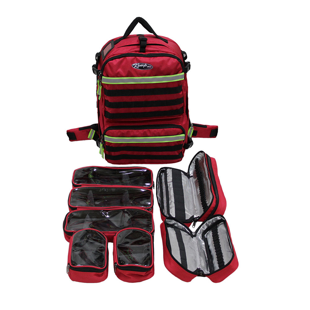 Kemp USA Premium Rescue & Tactical EMS Backpack | Ballistic Nylon Modular Load-Out