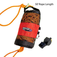 Kemp USA Throw Bag with 3/8" Yellow Rope and Bengal Safety Whistle