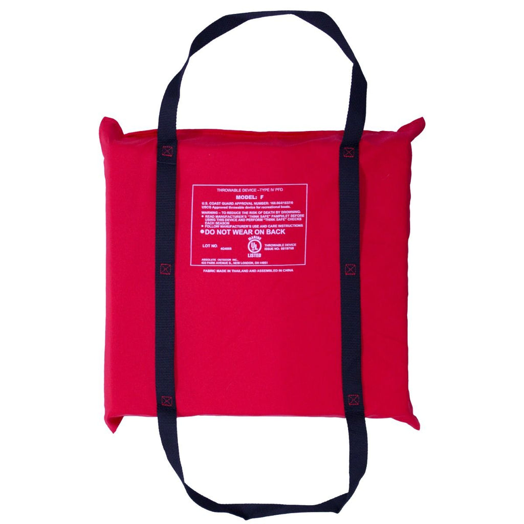Kemp USA Throwable Foam Cushion Type IV USCG Approved Marine Flotation Device