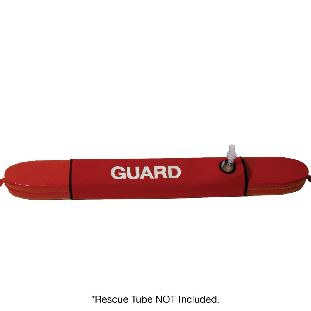 Kemp USA Rescue Tube Cover with Seal Easy Mask Hole and GUARD Logo - Red