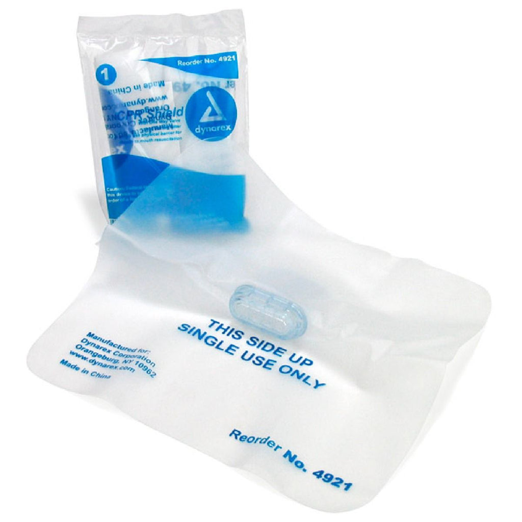Kemp USA CPR Face/Mouth Disposable Shield - Professional Emergency Barrier Protection