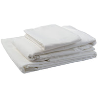 Kemp USA Hospital Bed Sheet Set, 3-PC (Flat Sheet, Fitted Sheet, Pillow Case Set)