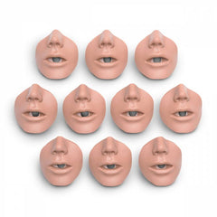 Nasco Simulaids Adult CPR Manikin Mouth/Nosepiece 10-Pack
