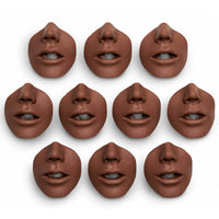 Nasco Simulaids Adult CPR Manikin Mouth/Nosepiece 10-Pack
