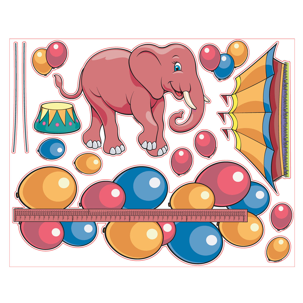 Pedia Pals Pediatric Circus Wall Decal Kit