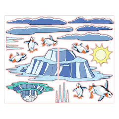 Pedia Pals Pediatric Arctic Wall Decal Kit
