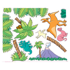 Pedia Pals Pediatric Dinosaur Wall Decal Kit