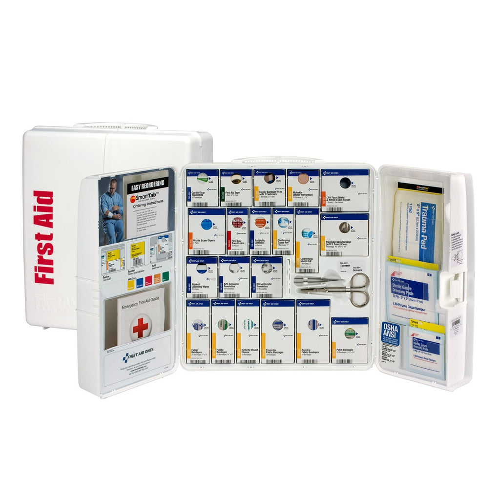 First Aid Only 50 Person Large Plastic SmartCompliance First Aid Kit (Without Medications)