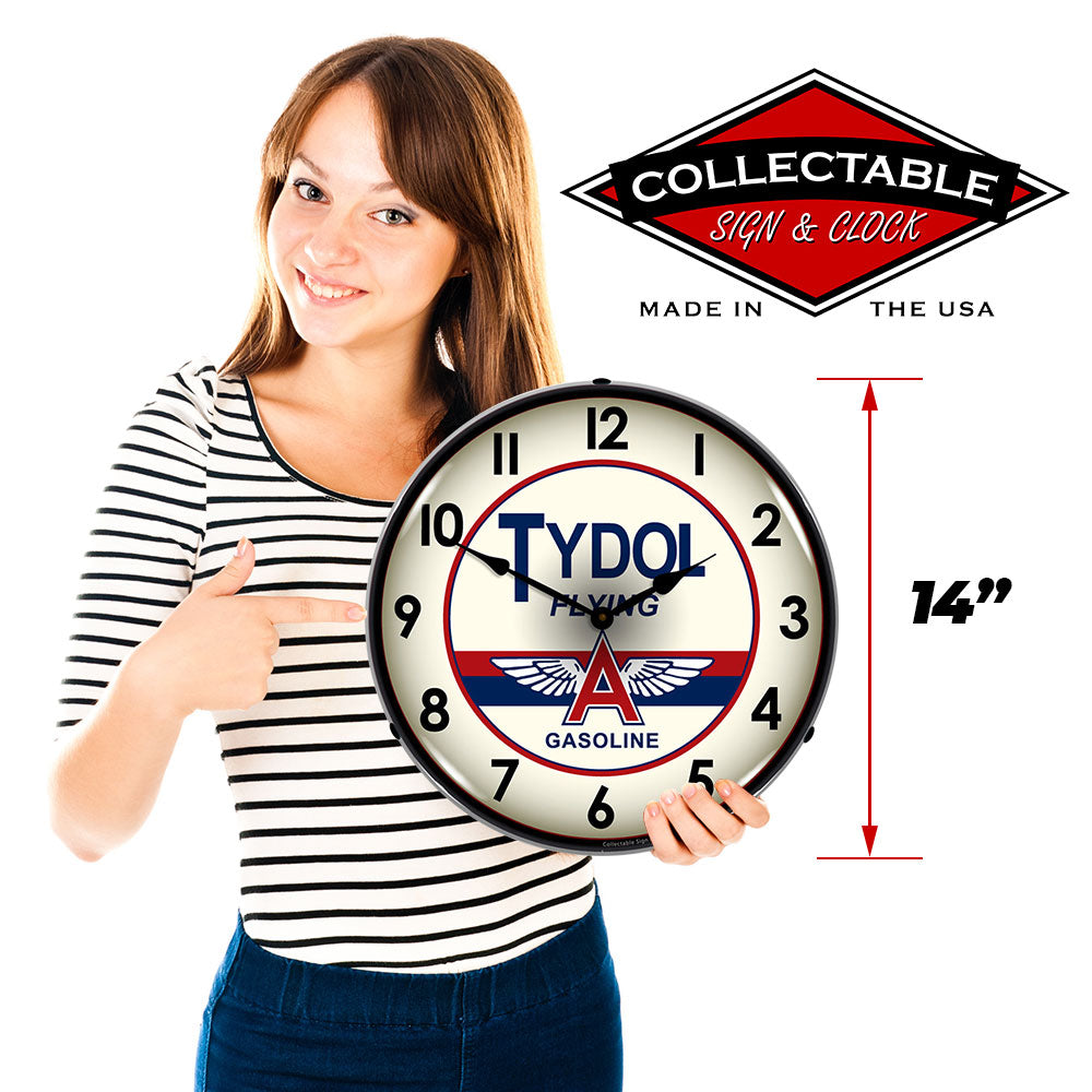 Tydol Flying A Gasoline 14" LED Wall Clock