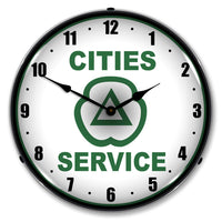 Cities Services 14" LED Wall Clock