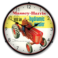 Massey-Harris MH-50 with Hydramic 14" LED Wall Clock
