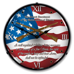 The 2nd Amendment of the USA 14" LED Wall Clock