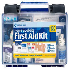 First Aid Only 25 Person Bulk Clear Front, Medium Plastic Case, 130 Pieces