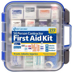 First Aid Only 50 Person Bulk Clear Front, Large Plastic Case, 272 Pieces