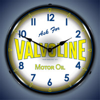 Ask for Valvoline Motor Oil 14" LED Wall Clock