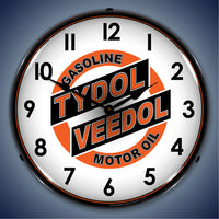 Tydol Veedol Gasoline Motor Oil 14" LED Wall Clock