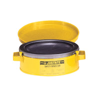 Justrite 2 Quart Steel Bench Can with Perforated Dasher Plate