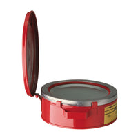 Justrite 2 Quart Steel Bench Can with Perforated Dasher Plate