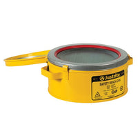 Justrite 1 Gallon Steel Bench Can, With Perforated Dasher Plate, Without Parts Basket