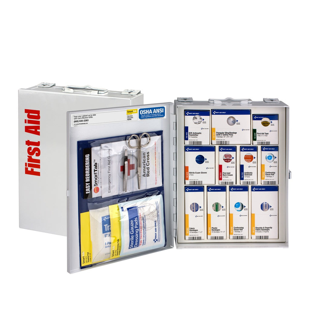 First Aid Only SmartCompliance Medium Metal Cabinet (ANSI A, 25 Person)