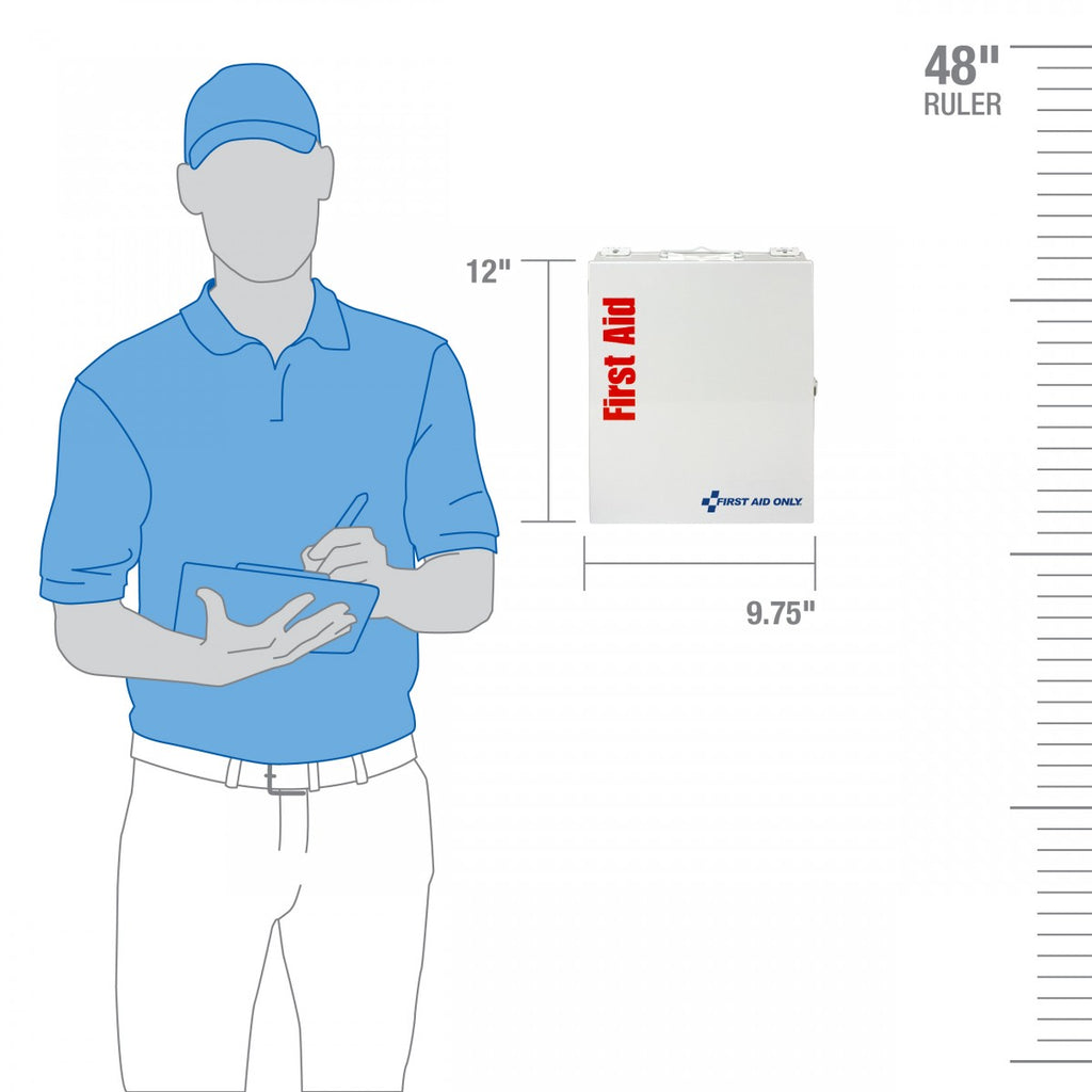 First Aid Only SmartCompliance Medium Metal Cabinet (ANSI A, 25 Person)