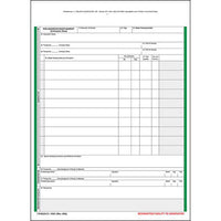 JJ Keller 6 Ply Non-Hazardous Waste Manifest Continuation Sheet Snap-Out Format (Pack of 50)