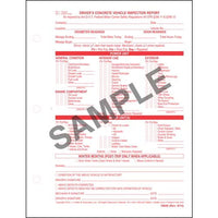 JJ Keller Driver's Concrete Vehicle Inspection Report, Snap-Out Format Stock (Pack of 100)