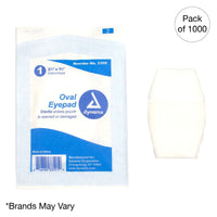 Kemp USA Oval Eye Pad (Bulk Packaging Of 1000 Pcs)