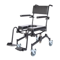 ActiveAid 1100 Rehab Shower/Commode Chair-Seat Height/Slope Adjustable