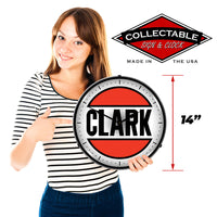 Clark Gas 14" LED Wall Clock