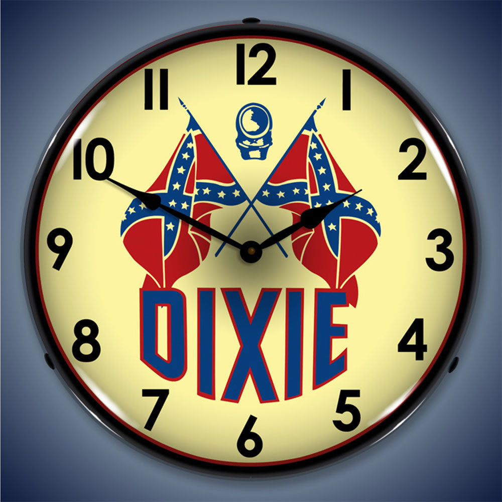 Dixie Gas 14" LED Wall Clock