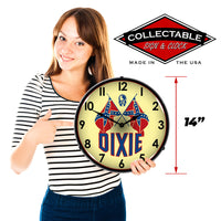 Dixie Gas 14" LED Wall Clock