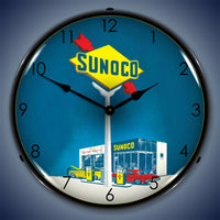 Sunoco Gas 14" LED Wall Clock