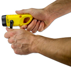 MayDay Handcrank Flashlight with Solar Panel and Clip