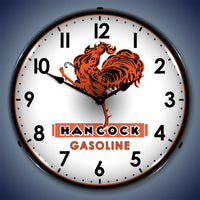 Hancock Gasoline 14" LED Wall Clock
