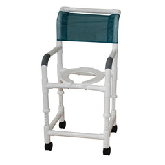 MJM 18" Adjustable Height Shower Chair, 250 lb Capacity